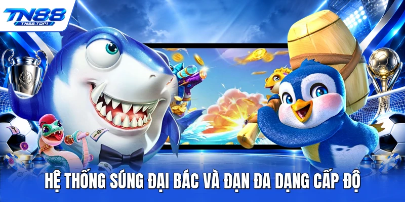 Hệ thống súng đại bác và đạn đa dạng cấp độ