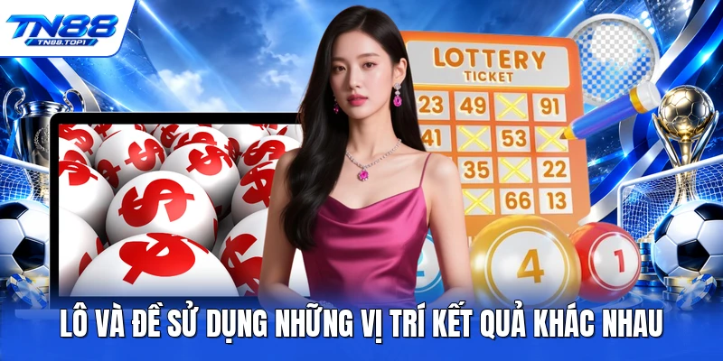 Lô và đề sử dụng những vị trí kết quả khác nhau
